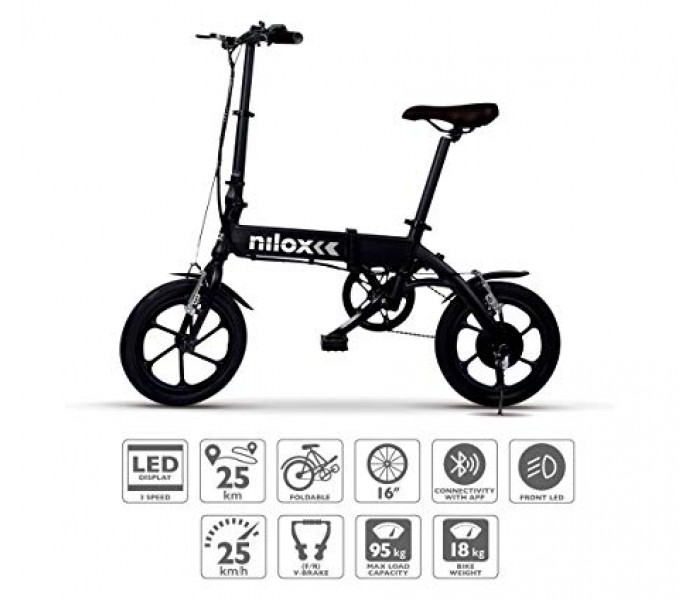 NILOX E-BIKE X2+ Bicicleta Elétrica Preta